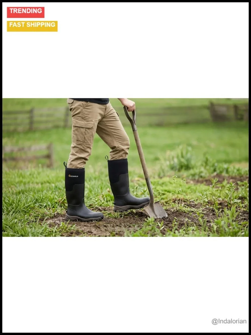 Ultra-Light Waterproof 6mm Neoprene Insulated Rain Boots with Anti-Slip Sole